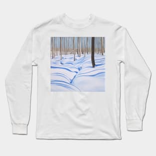 Outliers - winter forest painting Long Sleeve T-Shirt